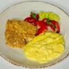 Куриные нагетсы с картофельным пюре Бломанже