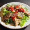 Гриль-салат с мясным миксом Бломанже