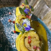 Блины с карамелизированными яблоками и соусом сабайон на основе апельсинового сока  Мони Сванидзе