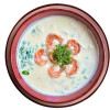 Окрошка з креветками Бломанже